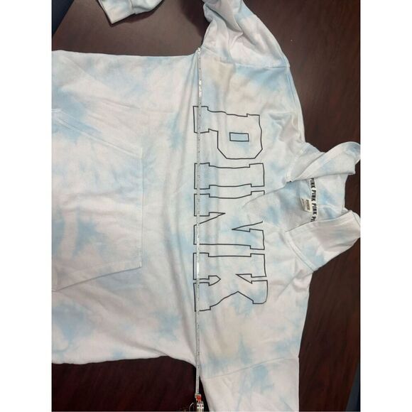 PINK Victoria’s Secret Oversized Tie Dye Hoodie Size Medium - Picture 6 of 7